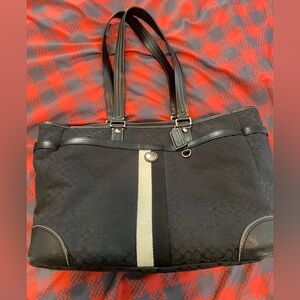 Coach Black Tote diaper bag lap top